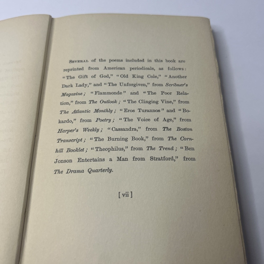 Edwin Arlington Robinson The Man Against the Sky Poems 1916 HC Macmillan NY - Picture 12 of 16